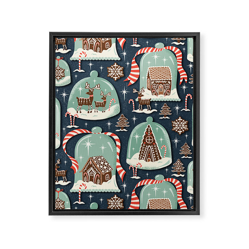 Gingerbread Village Framed Canvas Print Gallery Image 8
