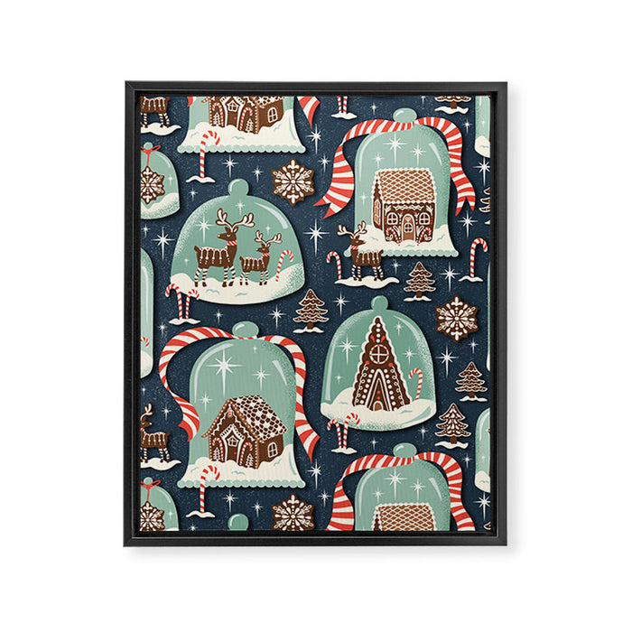 Gingerbread Village Framed Canvas Print Gallery Image 1