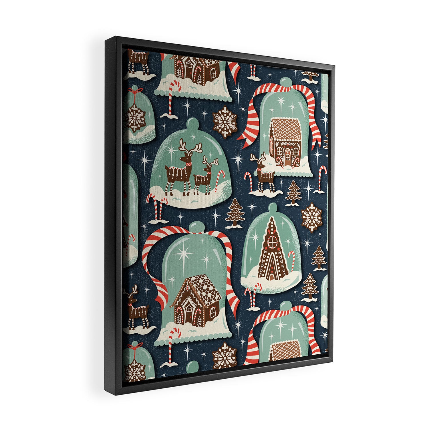 Gingerbread Village Framed Canvas Print Gallery Image 2