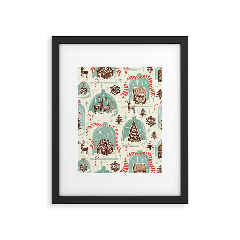 Gingerbread Village Cream Framed Art Print Gallery Image 6
