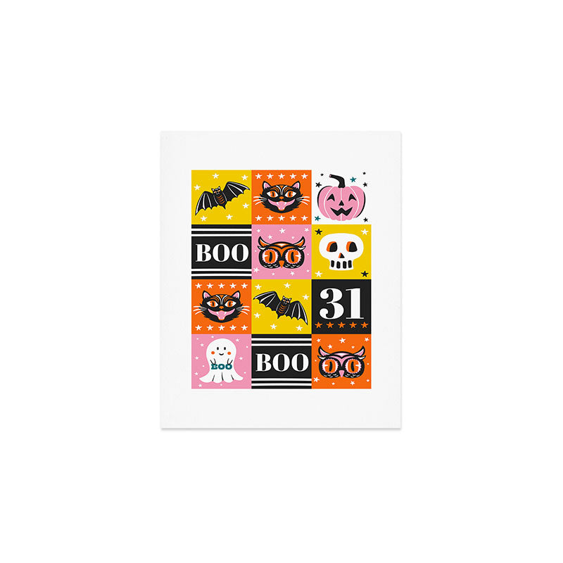 Halloween Block Party Art Print Gallery Image 1