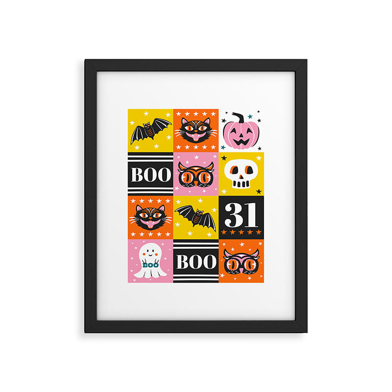Halloween Block Party Framed Art Print Gallery Image 6