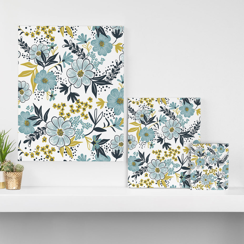 Harper - Dusk Blue Canvas Print Gallery Image 3