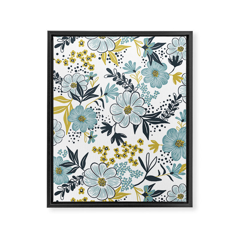 Harper - Dusk Blue Framed Canvas Print Gallery Image 8
