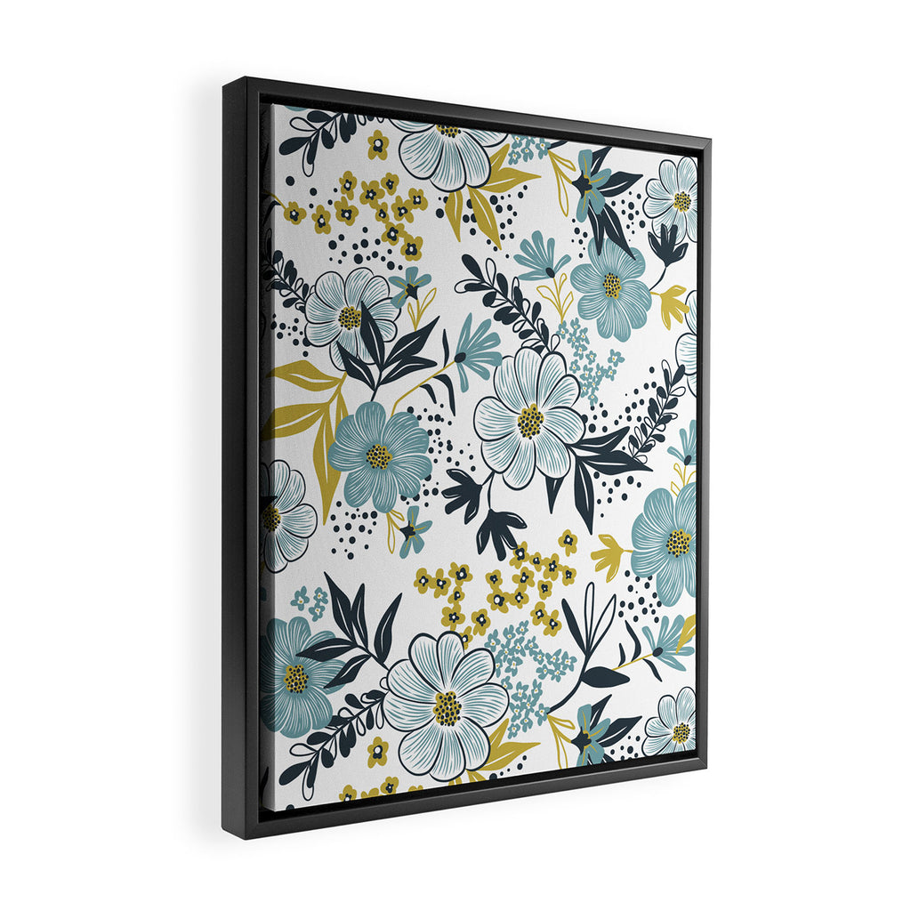 Harper - Dusk Blue Framed Canvas Print Gallery Image 2