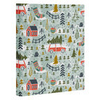 Home For The Holidays Blush Mint Christmas Canvas Print Gallery Image 3