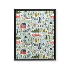 Home For The Holidays Blush Mint Christmas Framed Canvas Print Gallery Image 6