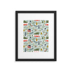 Home For The Holidays Blush Mint Christmas Framed Art Print Gallery Image 5