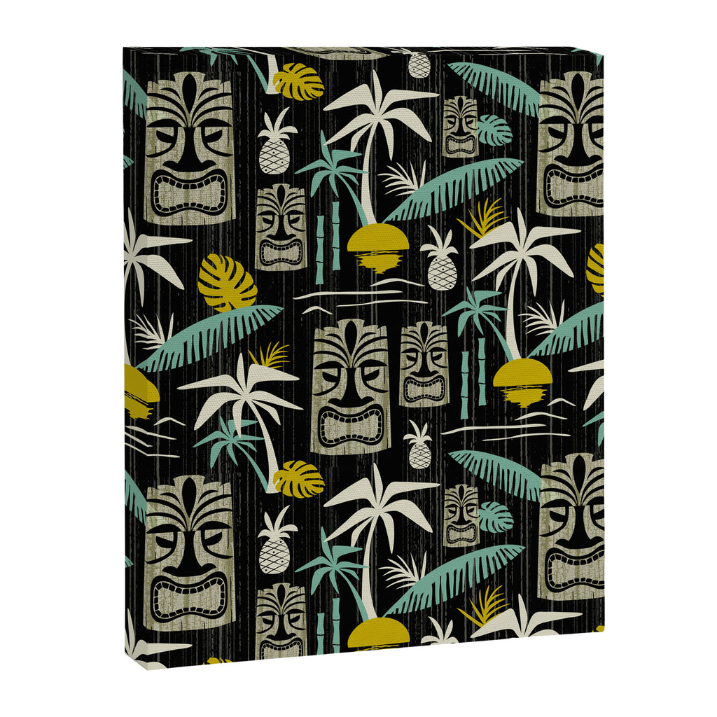Island Tiki - Black Canvas Print Gallery Image 8