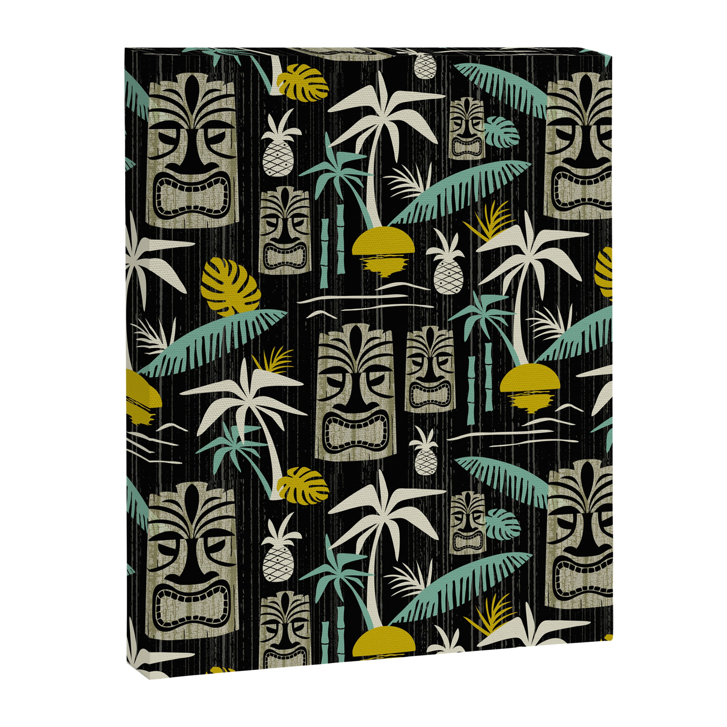 Island Tiki - Black Canvas Print Gallery Image 8