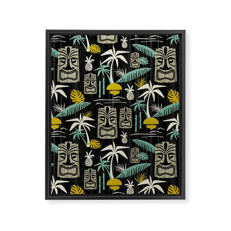 Island Tiki - Black Framed Canvas Print Gallery Image 8