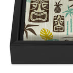 Island Tiki - Tan Framed Canvas Print Gallery Image 3