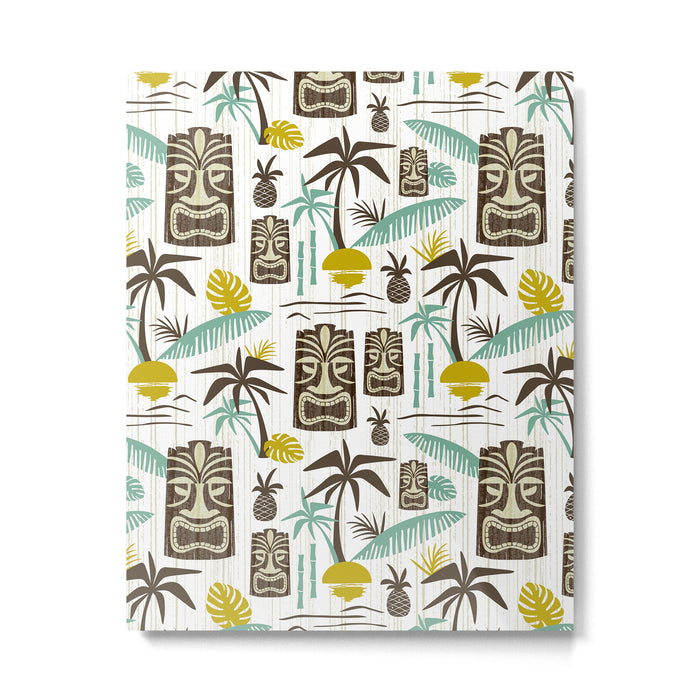 Island Tiki - White Metal Print Gallery Image 1