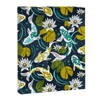 Koi Pond - Green Canvas Print Gallery Image 8