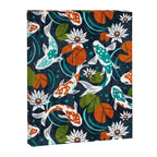 Koi Pond - Orange Canvas Print Gallery Image 8