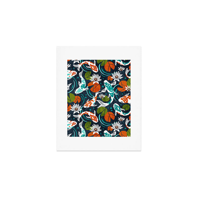 Koi Pond - Orange Art Print Gallery Image 1