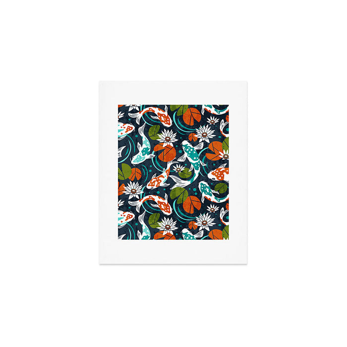 Koi Pond - Orange Art Print Gallery Image 1