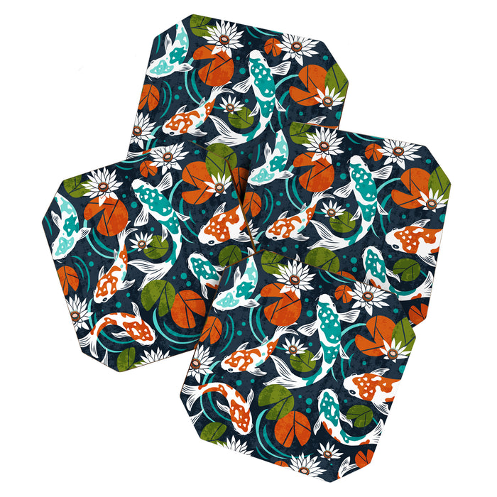 Koi Pond - Orange Coaster Gallery Image 1