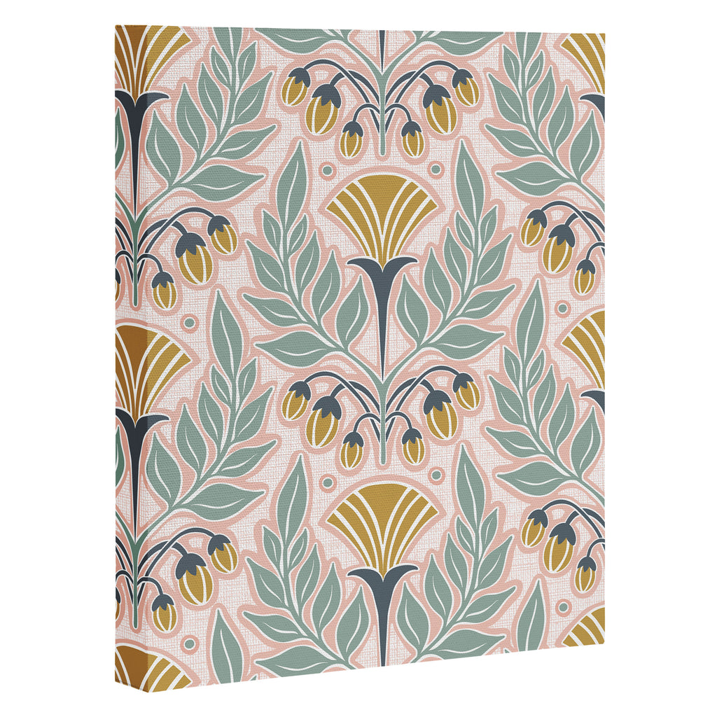 La Floraison - Blush Pink Canvas Print Gallery Image 3