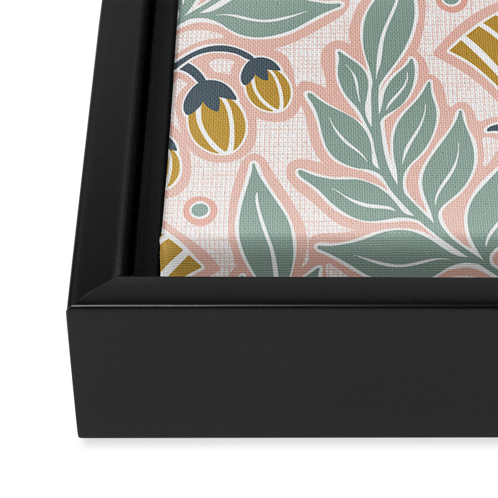 La Floraison - Blush Pink Framed Canvas Print Gallery Image 3