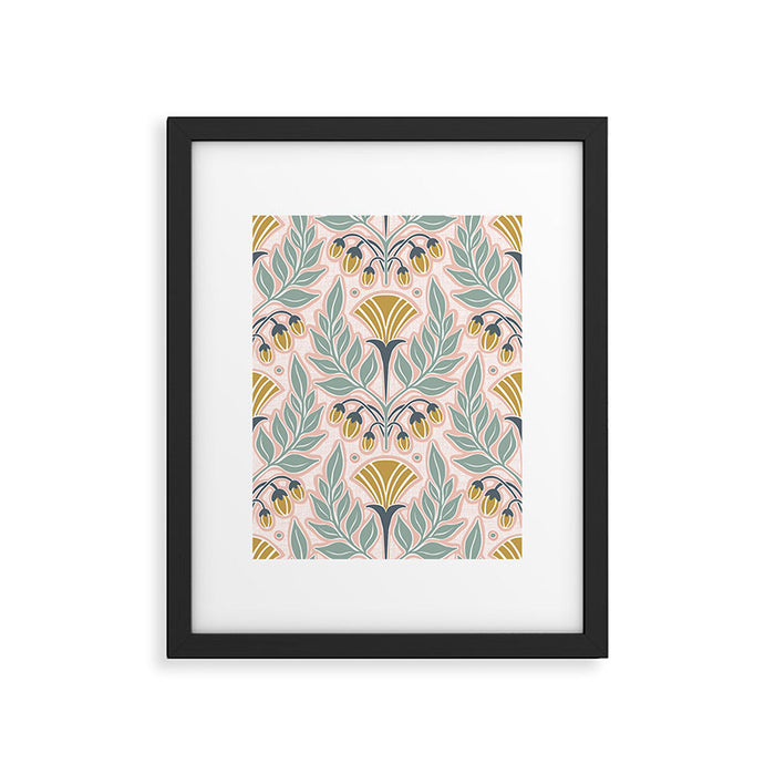 La Floraison - Blush Pink Framed Art Print Gallery Image 1