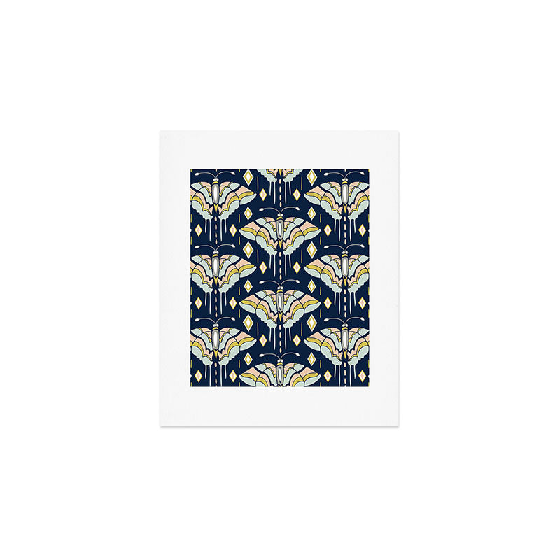 La Maison des Papillons - Midnight Art Print Gallery Image 1