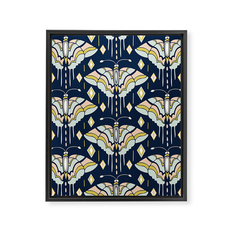 La Maison des Papillons - Midnight Framed Canvas Print Gallery Image 8