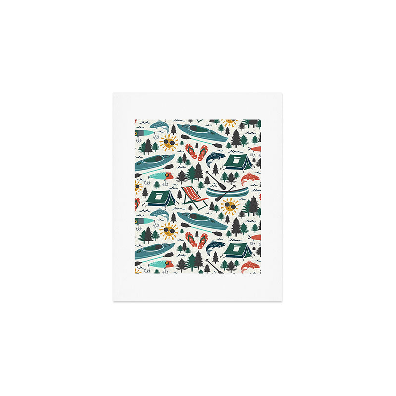 Lake Life - Summer Ivory Art Print Gallery Image 1