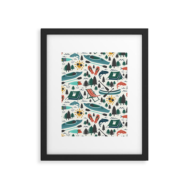 Lake Life - Summer Ivory Framed Art Print Gallery Image 6