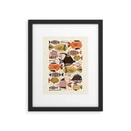 Mid Mod Deep Sea Fishing Ivory Framed Art Print Gallery Image 5