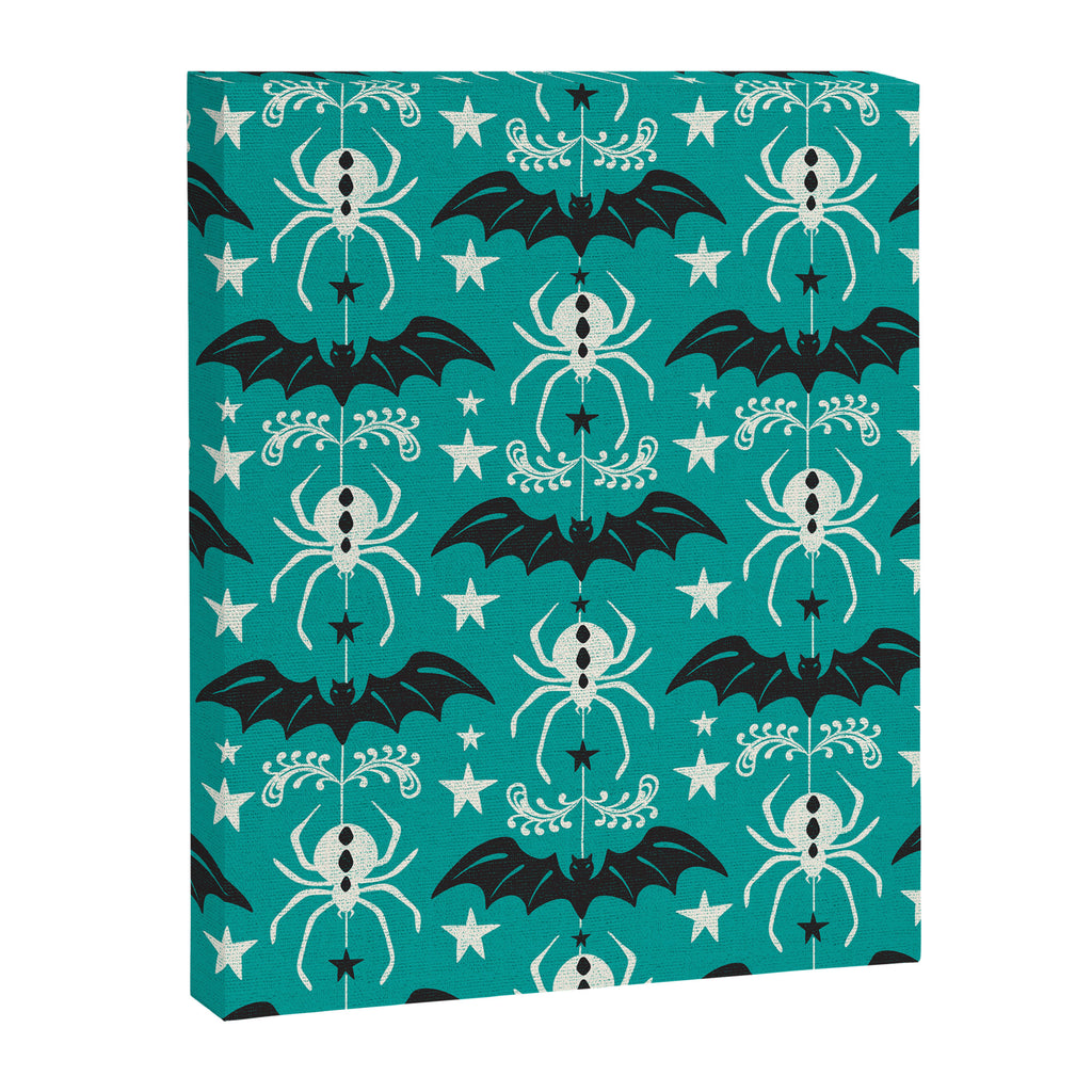 Night Creatures - Teal Canvas Print Gallery Image 8