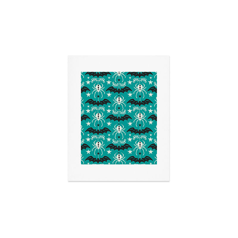 Night Creatures - Teal Art Print Gallery Image 1