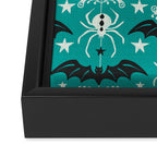 Night Creatures - Teal Framed Canvas Print Gallery Image 3