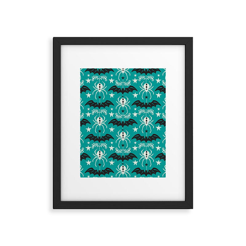 Night Creatures - Teal Framed Art Print Gallery Image 6