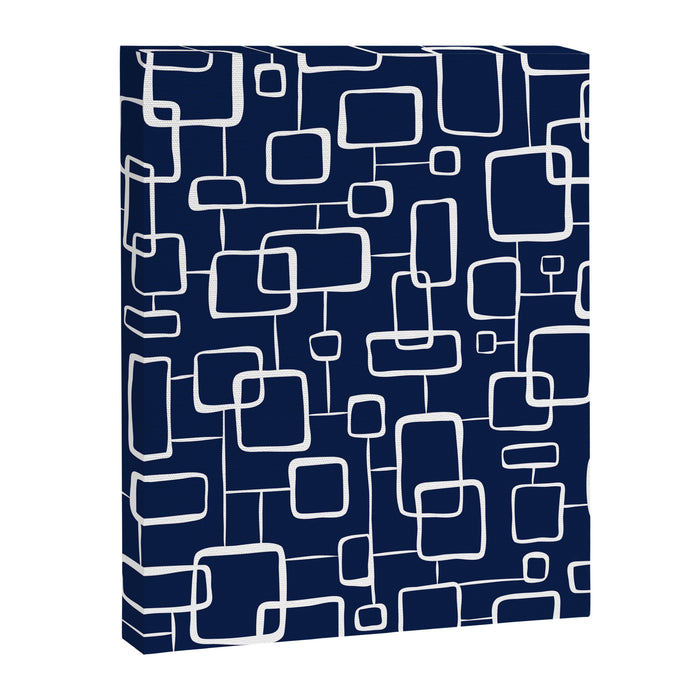 On The Quad - Navy Blue Canvas Print Gallery Image 1