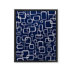 On The Quad - Navy Blue Framed Canvas Print Gallery Image 8