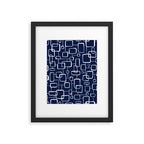 On The Quad - Navy Blue Framed Art Print Gallery Image 6