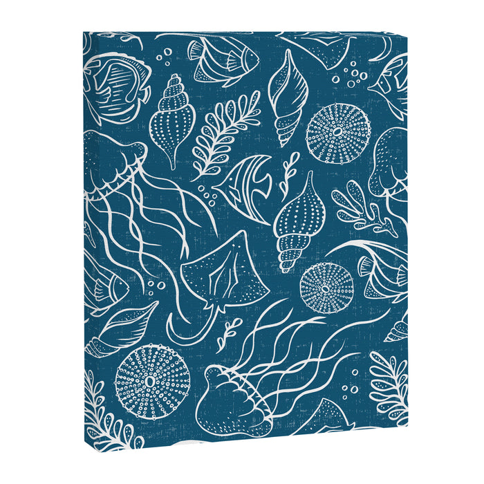 Sea Life - Marine Blue Canvas Print Gallery Image 1