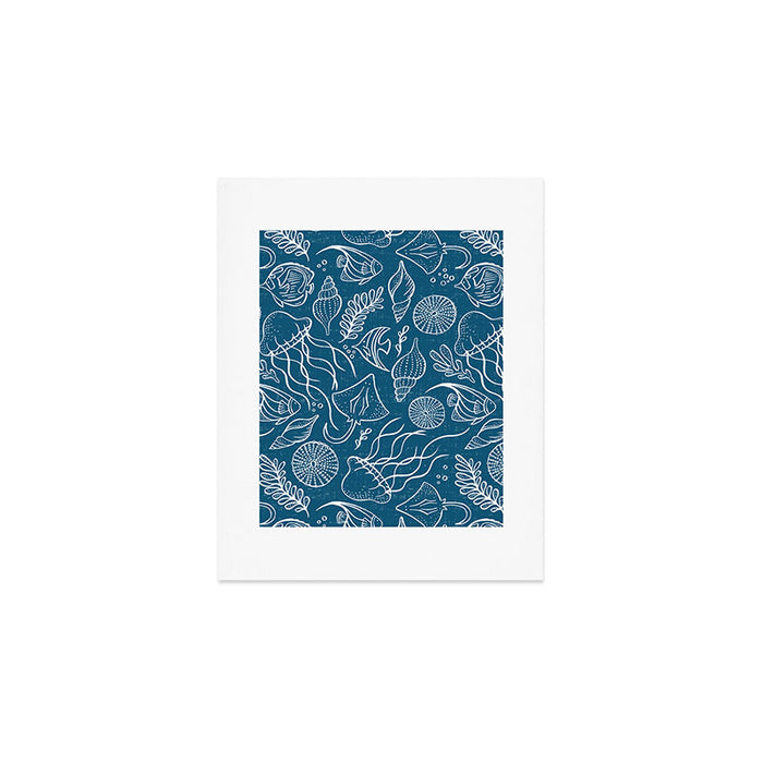 Sea Life - Marine Blue Art Print Gallery Image 1