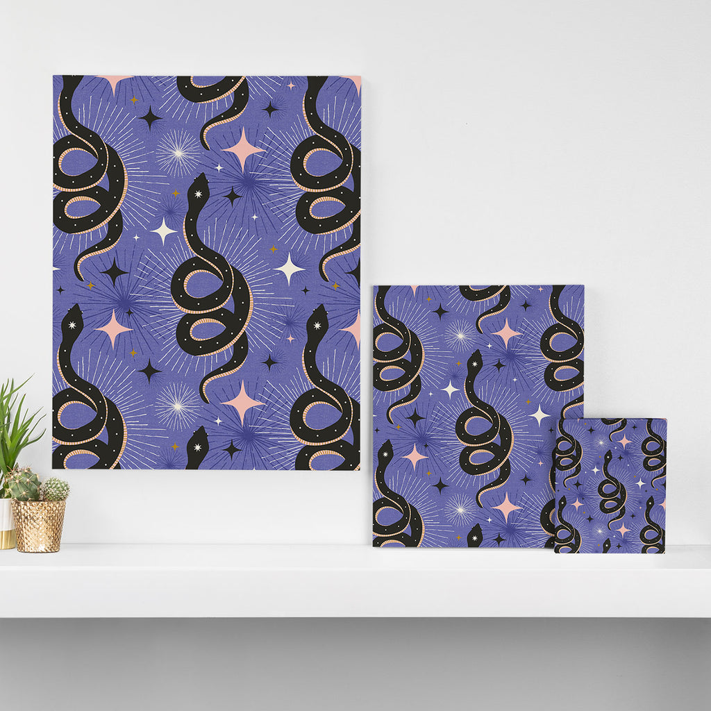 Slither Through The Stars Very Peri Canvas Print Gallery Image 3