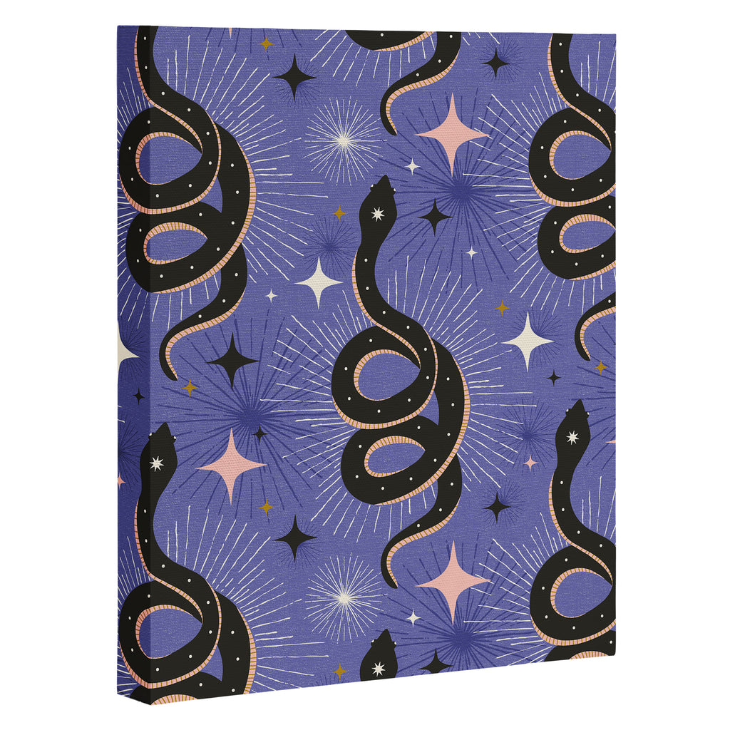 Slither Through The Stars Very Peri Canvas Print Gallery Image 3