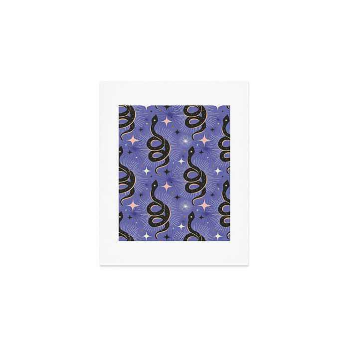 Slither Through The Stars Very Peri Art Print Gallery Image 1
