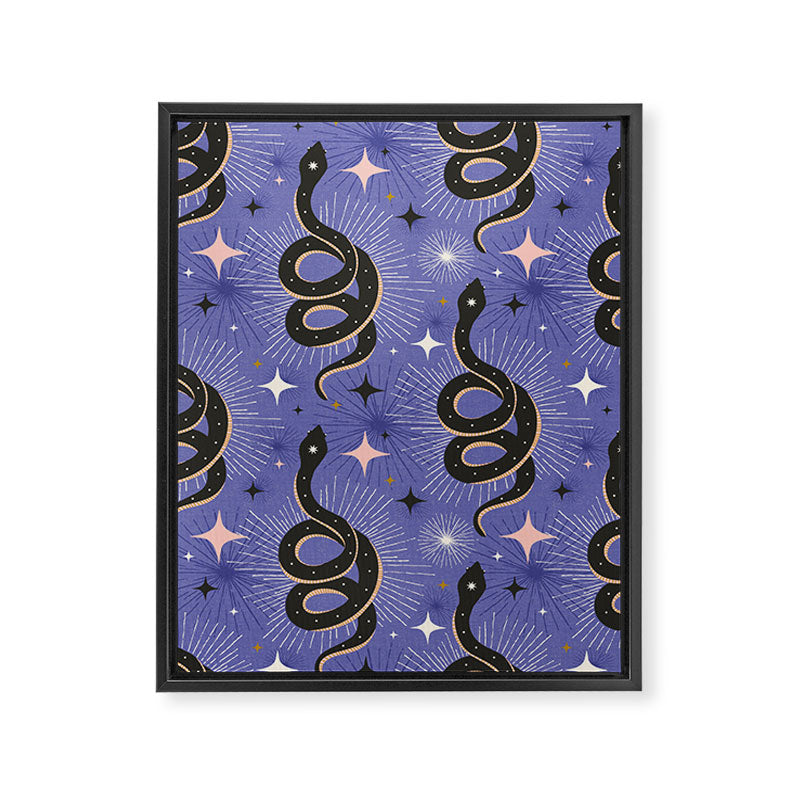 Slither Through The Stars Very Peri Framed Canvas Print Gallery Image 8