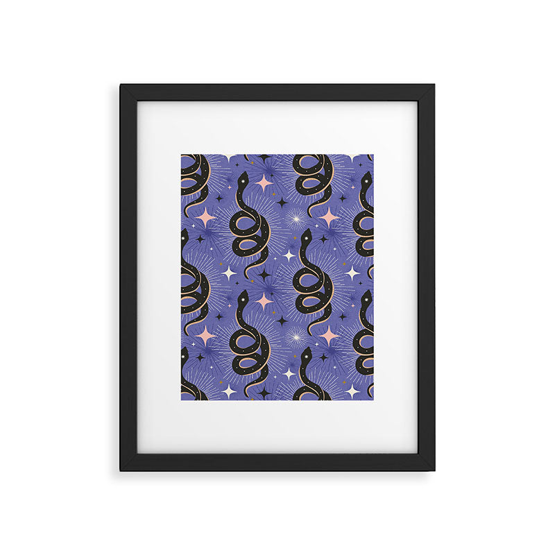 Slither Through The Stars Very Peri Framed Art Print Gallery Image 6