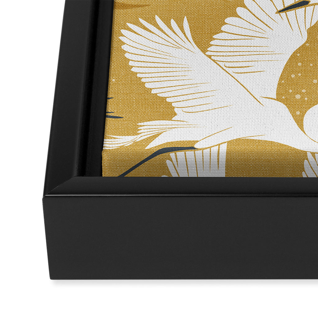 Soaring Wings - Goldenrod Yellow Framed Canvas Print Gallery Image 3
