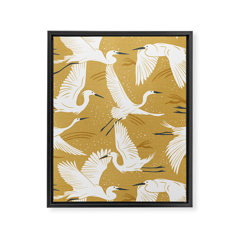 Soaring Wings - Goldenrod Yellow Framed Canvas Print Gallery Image 8