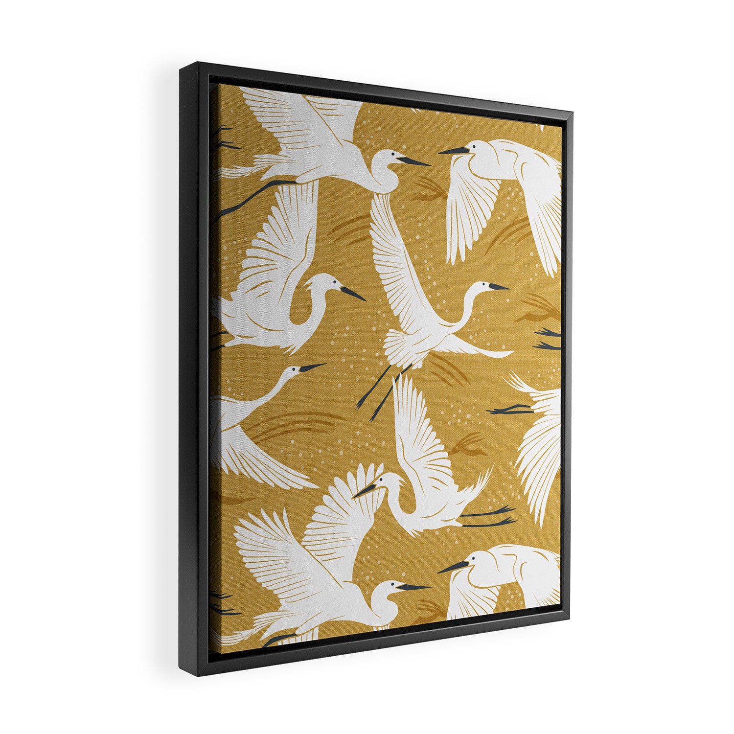 Soaring Wings - Goldenrod Yellow Framed Canvas Print Gallery Image 2