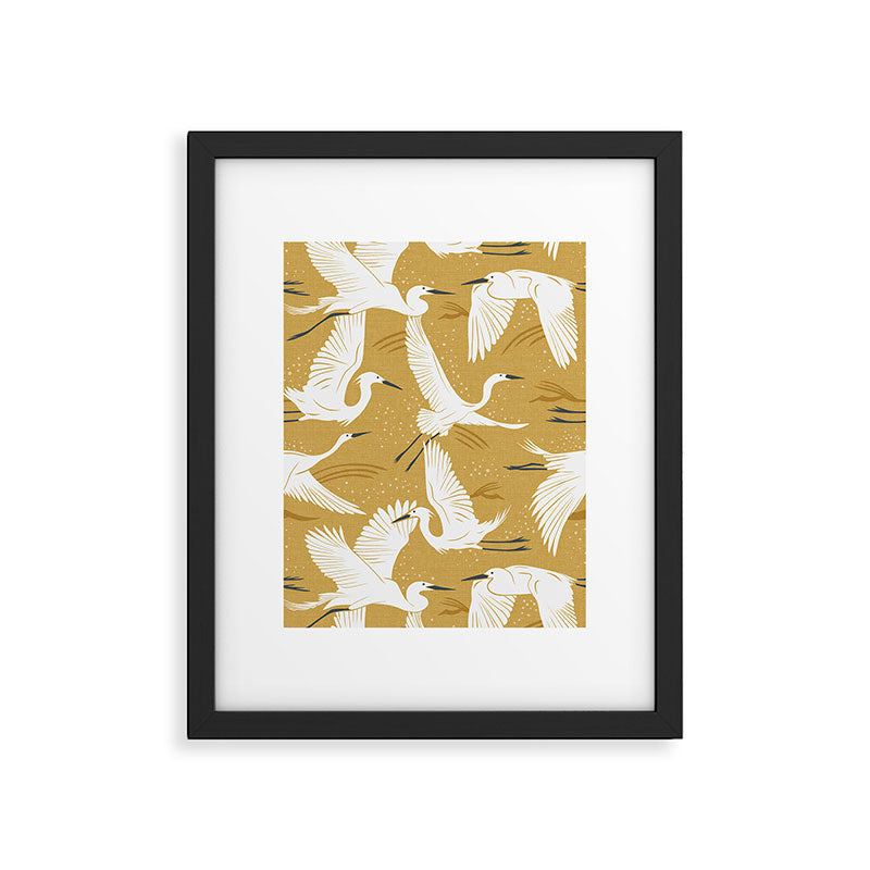 Soaring Wings - Goldenrod Yellow Framed Art Print Gallery Image 4