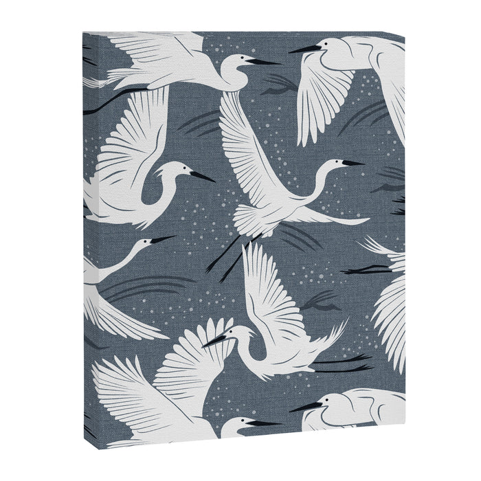 Soaring Wings - Steel Blue Grey Canvas Print Gallery Image 1