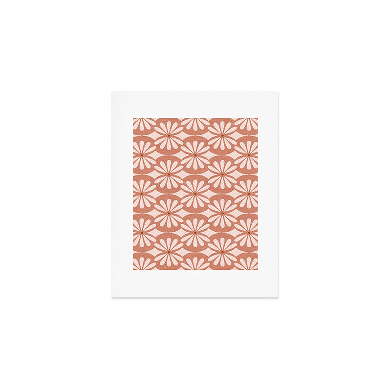 Solstice Boho Geometric Terra Cotta Blush Art Print Gallery Image 1